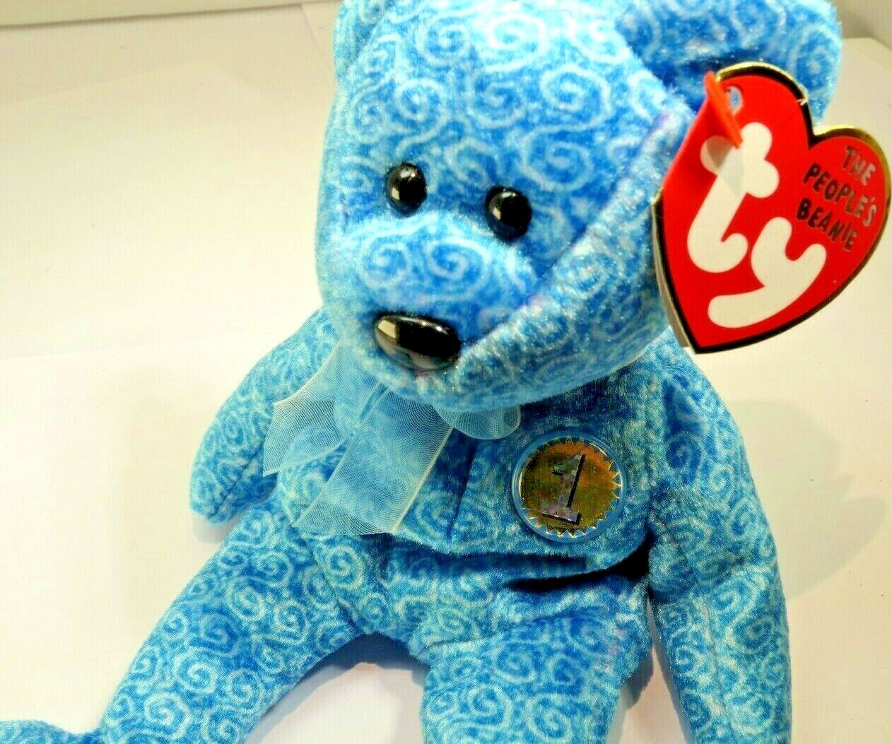 Ty beanie babies "classy" bear 2001 teddy bear 8" new unused with tag people's