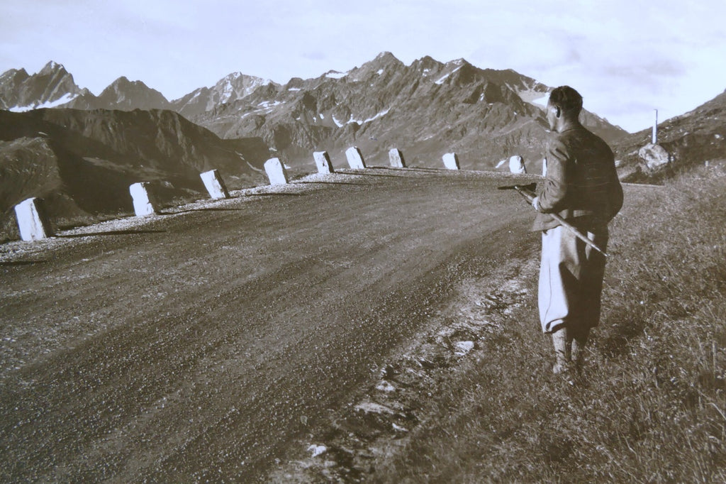 Großglockner hochalpenstraße postcard black & white austria vintage   unposted