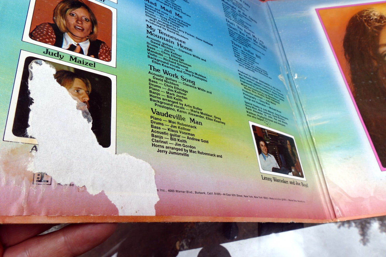 Maria Muldaur Self Titled Record 33 RPM LP  MS  2148 Reprise Gatefold 1973