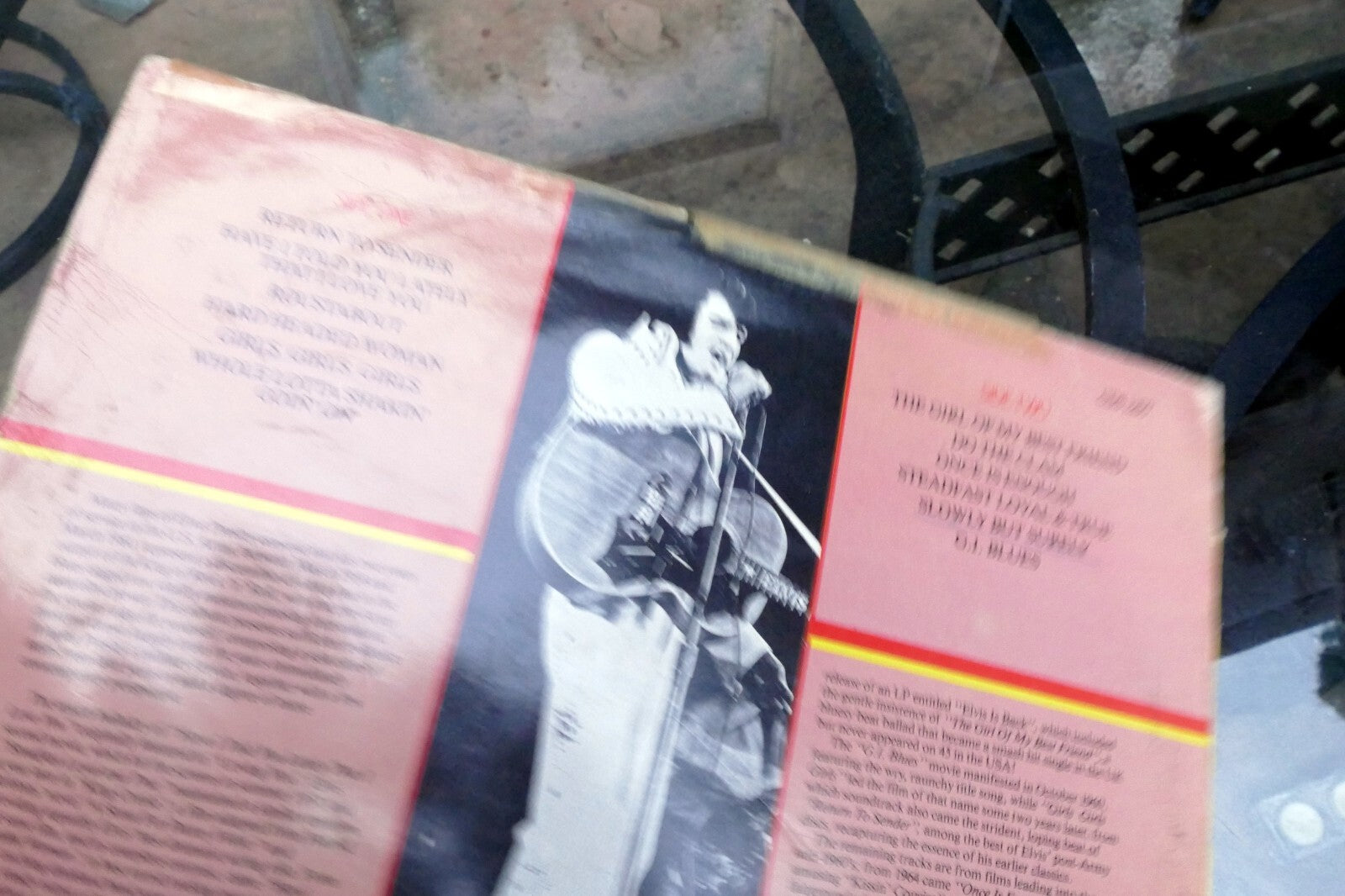 1981 Elvis Presley Return To Sender Camden CDS-1200 - ALBUM ART COVER ONLY