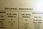 1958 Chrysler 300D LC3-S 392 Sun Electric Car Specs Sheet Chart
