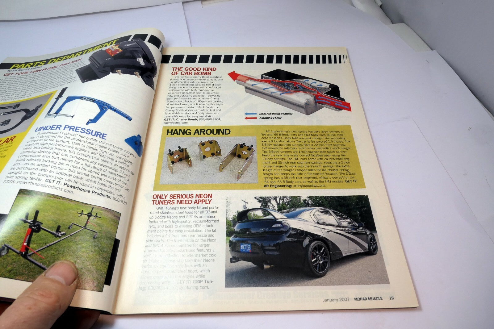 MOPAR Muscle Magazine January 2007  painting 101 B-Body Sport Suspension