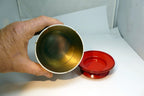Metal Tin Christmas Round Serving Cookie Jar Container  Santa Carousel GIORDANO