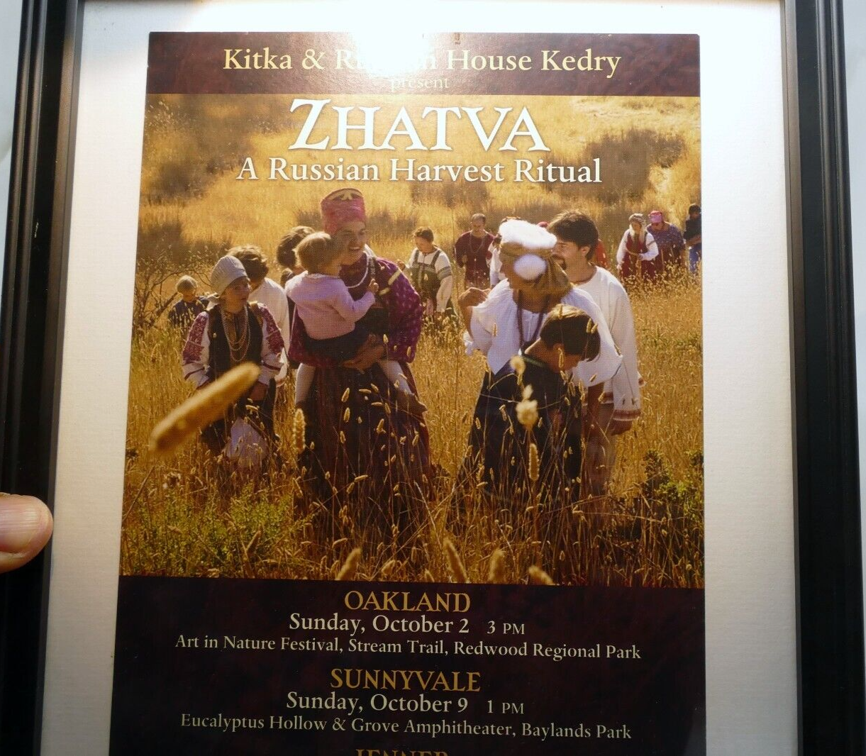 8x10" picture photo frame kitka zhatva russian harvest ritual event dates