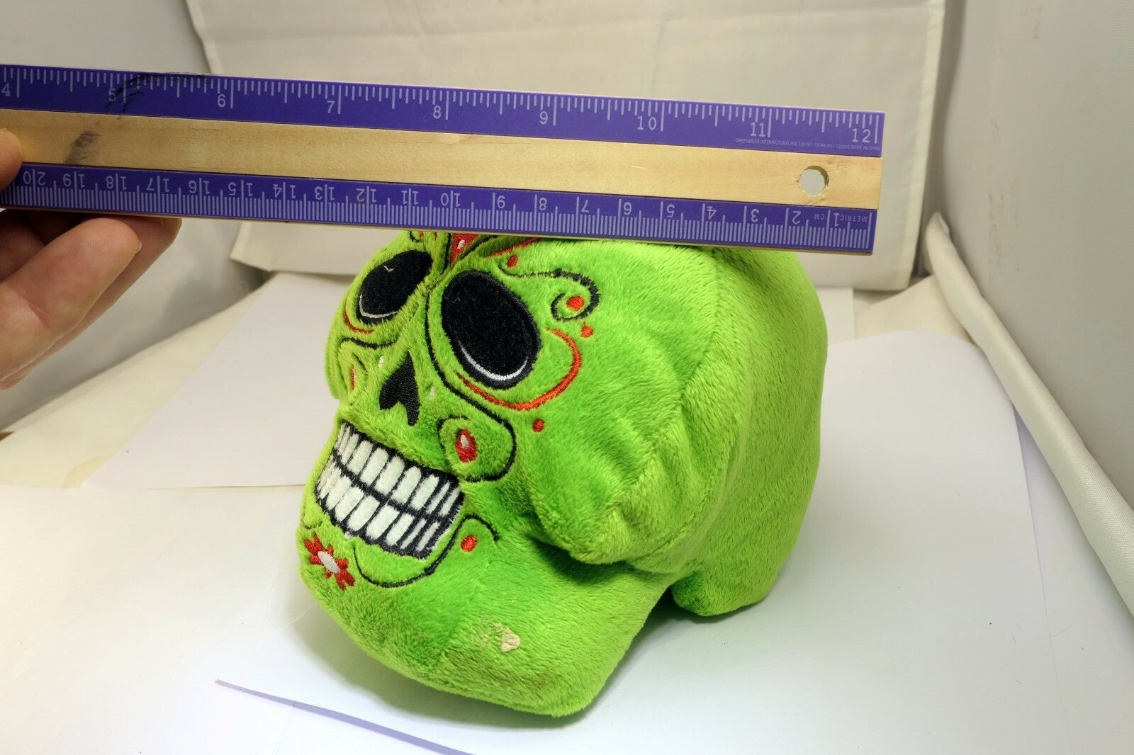 Skull  Guard Plush Toy day of the dead Mexico 6"