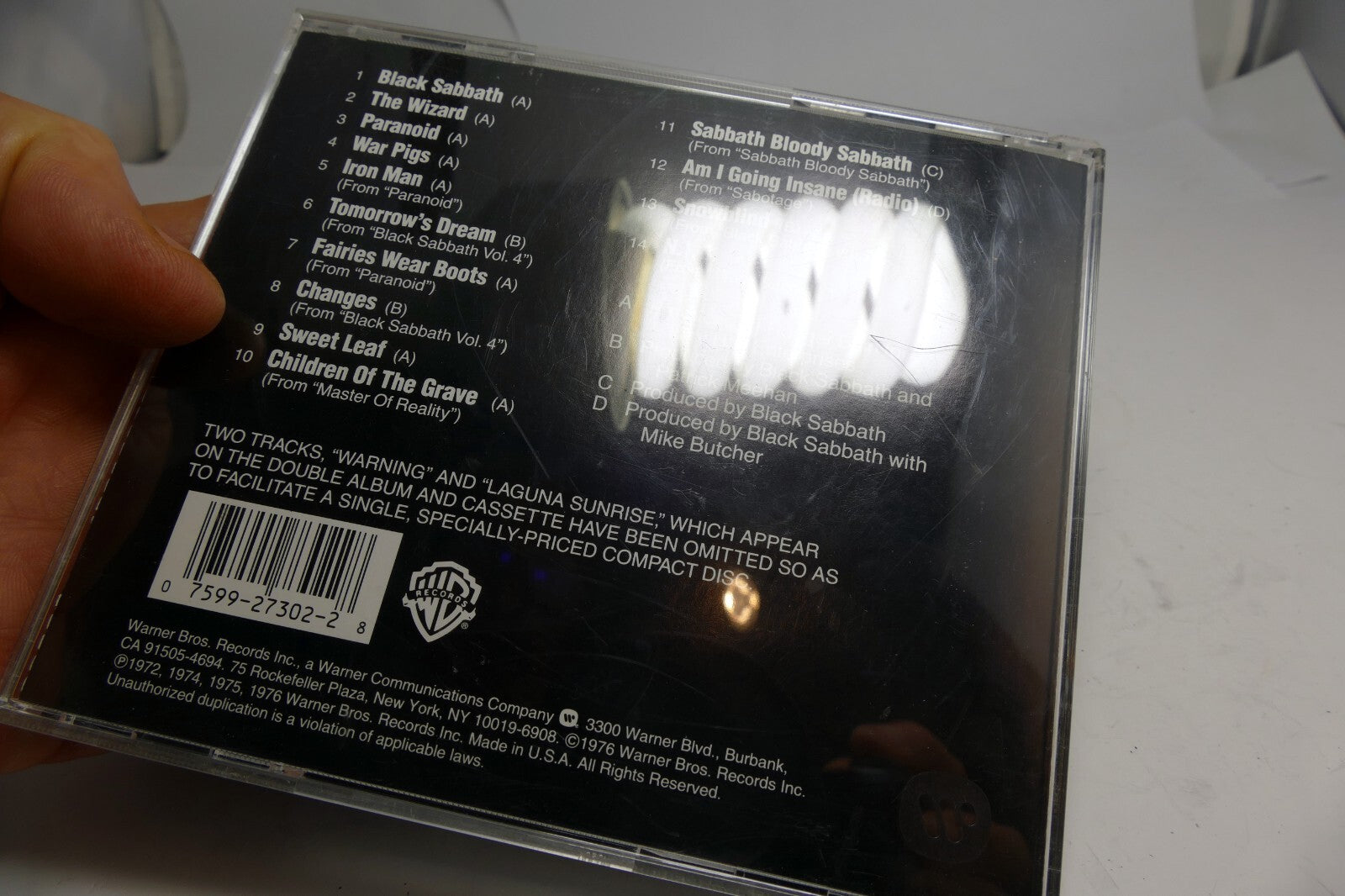 BLACK SABBATH - WE SOLD OUR SOUL FOR ROCK 'N' ROLL  CD 2923-2 Warner Bros.