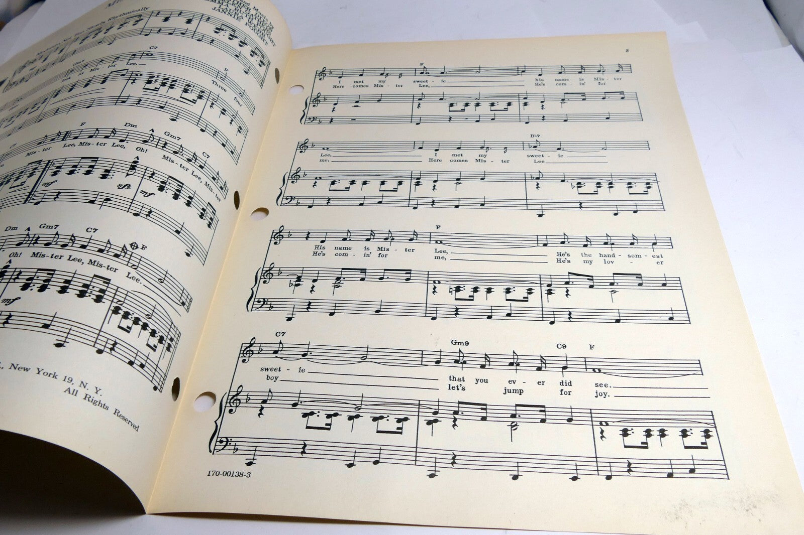 Mister Lee by Dixon Gathers Webb Pought   1957 Sheet Music The Bobbettes