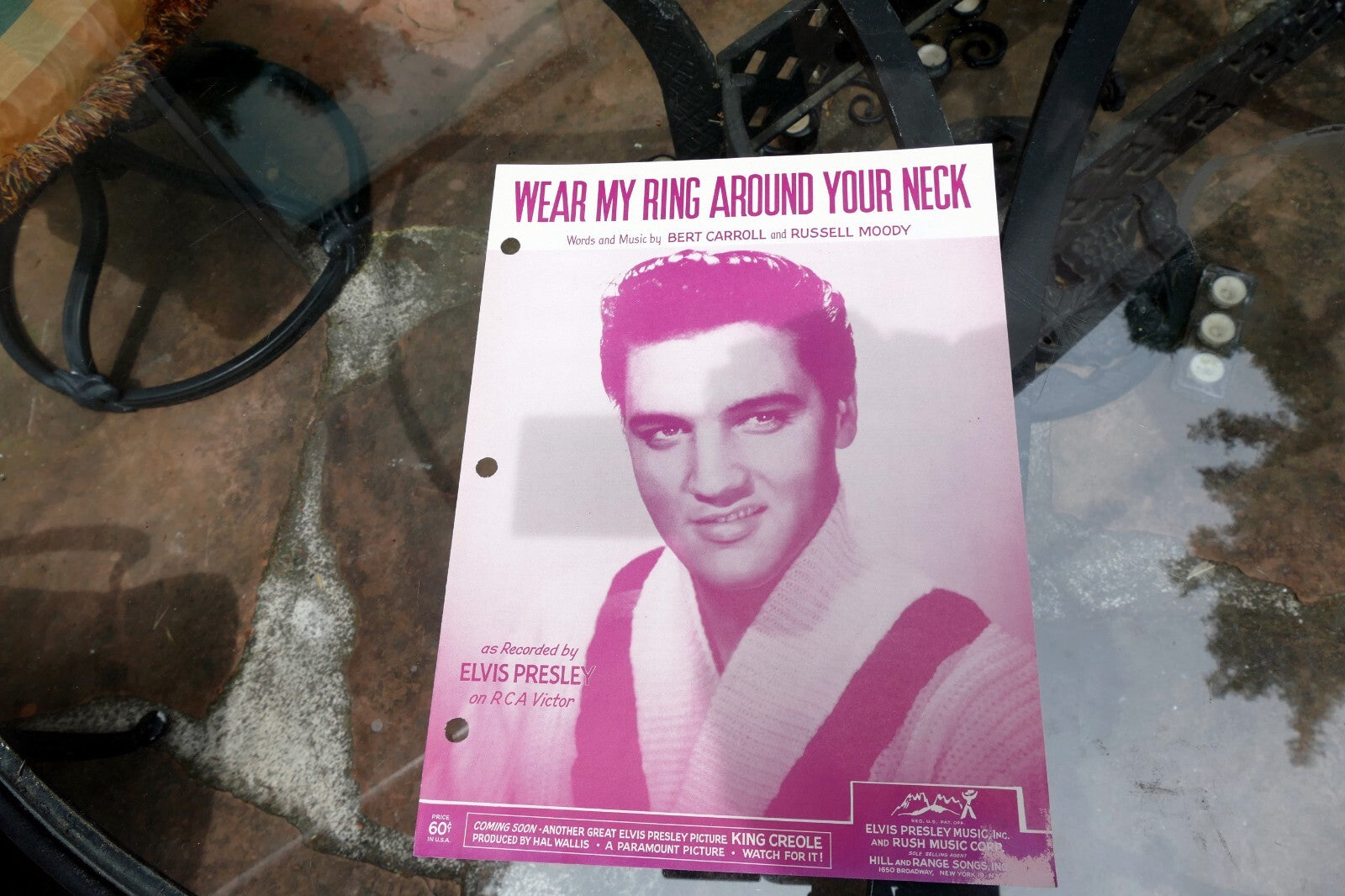 Wear ring Around Your Neck Elvis Presley 1958 Sheet Music