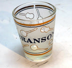 Branson missouri mo usa glass shot souvenir guitar music gold frosted