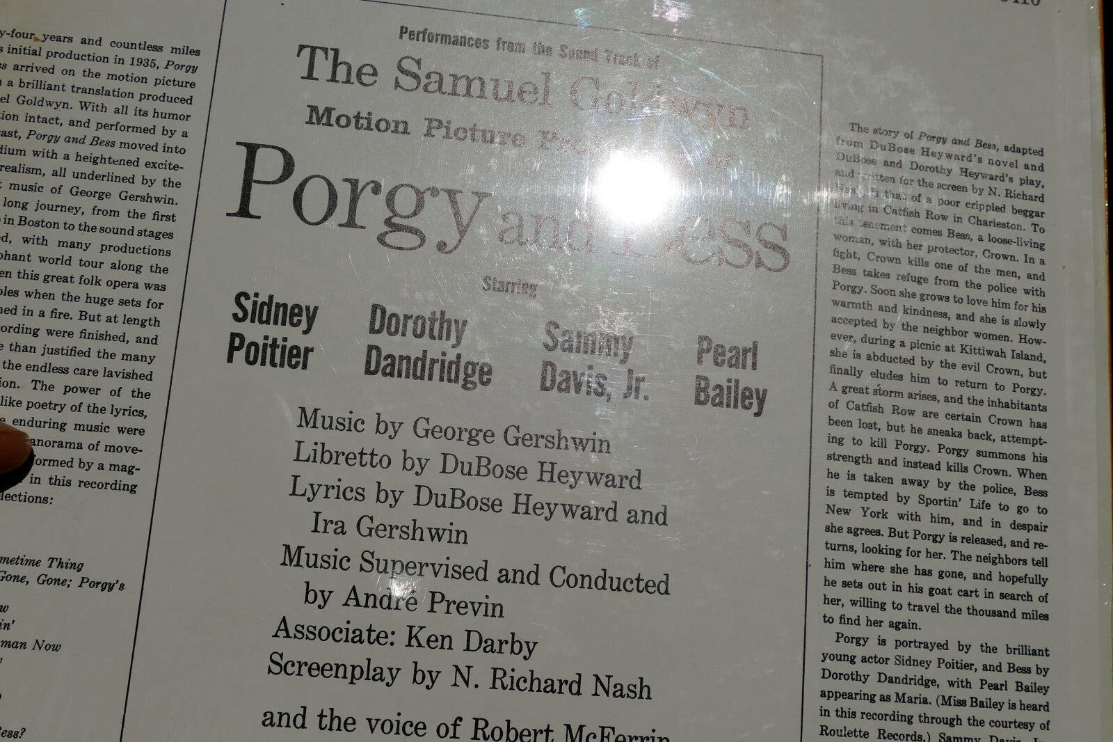 Samuel Goldwyn Porgy And Bess 1959 Mono Jazz/Musical Vinyl LP OL 5410 Columbia