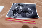 Yosemite California 11X14" Black & white Picture Photo Boulder Rock sky Unsigned
