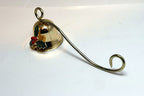 Brass Candle Snuffer Bell 5" Length Long Bell Flower X-Mass