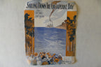 Sailing down the chesapeake bay, sheet music 1913, by jean c. havez and george botsford