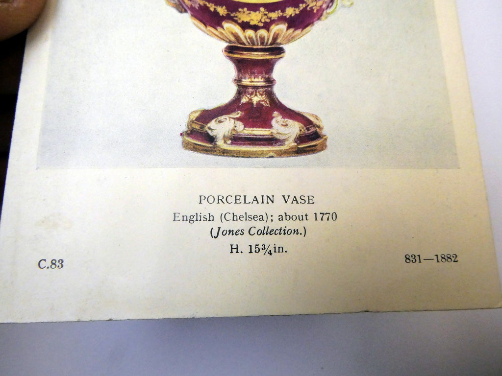 Post Card Porcelain Vase English C.83 831-1882 unused Unposted 1910