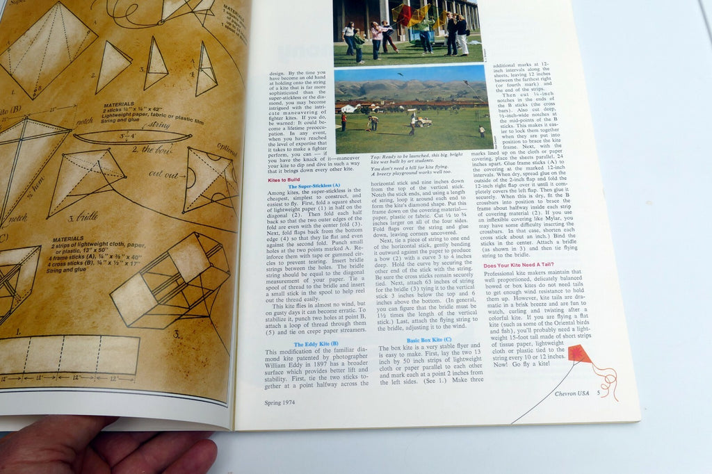 Spring 1974 Chevron USA Travel Club Magazine Kite Time, Expo '74, Path to Yukon