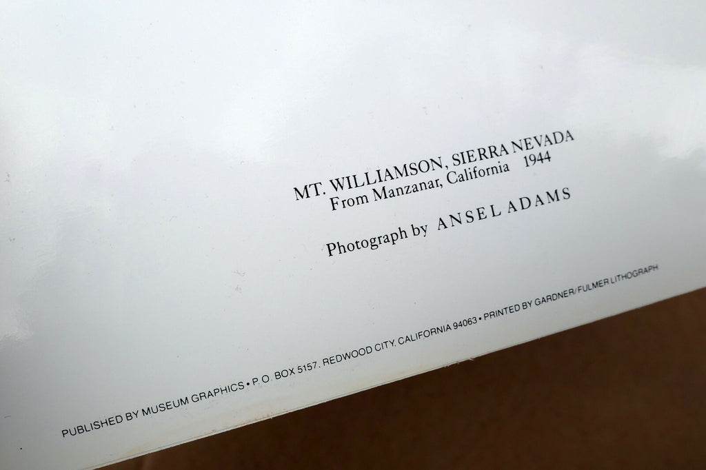 Mt. Williamson Sierra Nevada Photograph Ansel Adams 1944 greeting card A-013-95