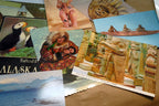 1980's Postcard unposted Alaska USA lot of 23 pack landscapes cityscapes native