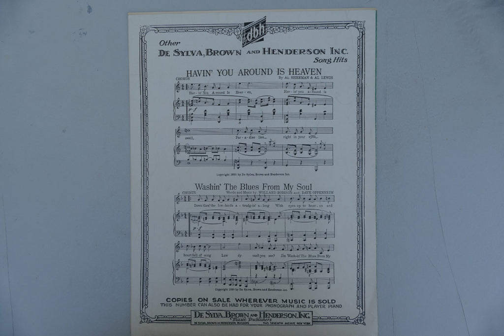 I remember you from somewhere 1930 by Harry Warren and Edgar Leslie