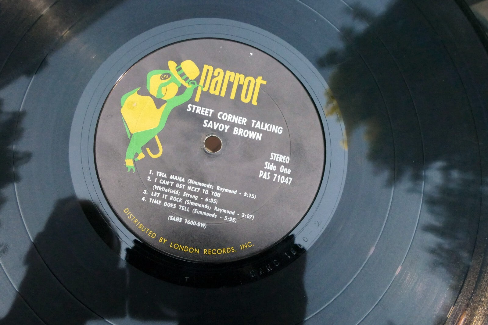 Savoy Brown Street Corner Talking USA 12” Vinyl Parrot – PAS-71047 SAHS-1600-TH