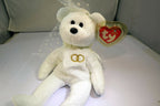 TY Beanie Babies "Mrs" USA 8" White Teddy Bear for Wedding Anniversary bride