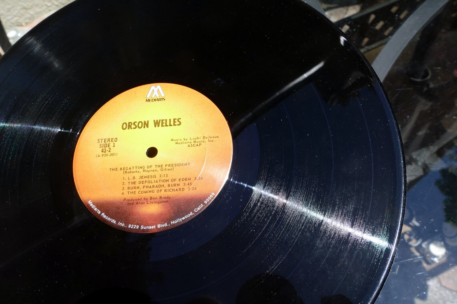 Orson Welles - The Begatting of The President Vinyl LP Album Mediarts 41-2