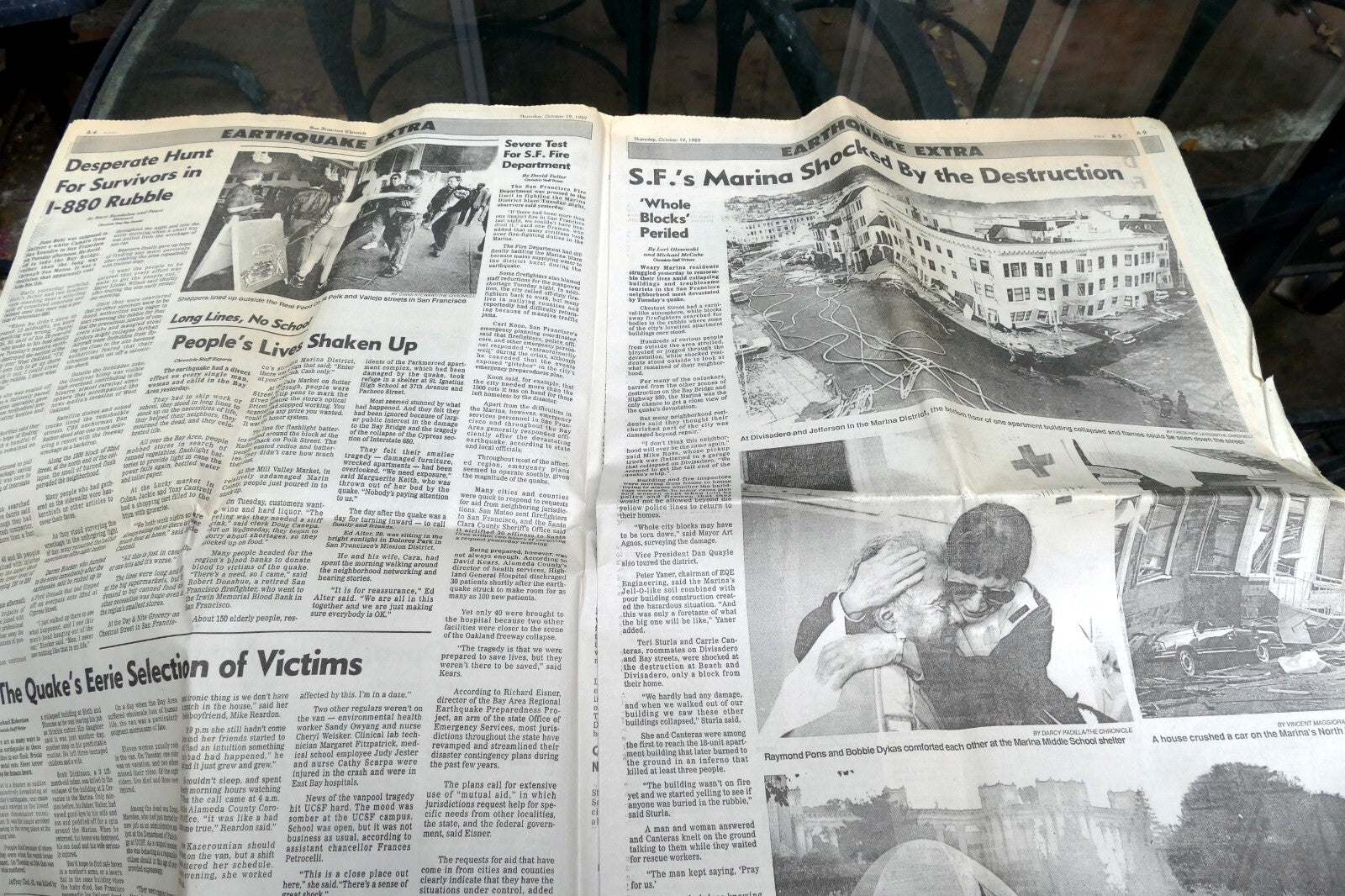 1989 San Francisco Chronicle Earthquake Oct. 19th EXTRA EXTRA bay area