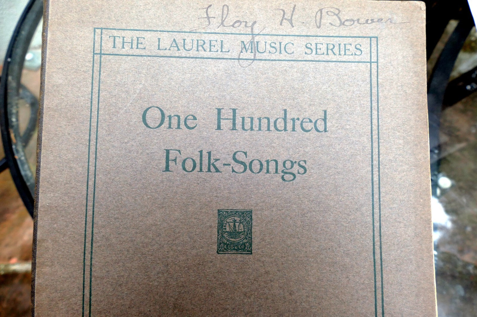 1910 laurel one hundred folk songs sheet music gilbert birchard & co. boston
