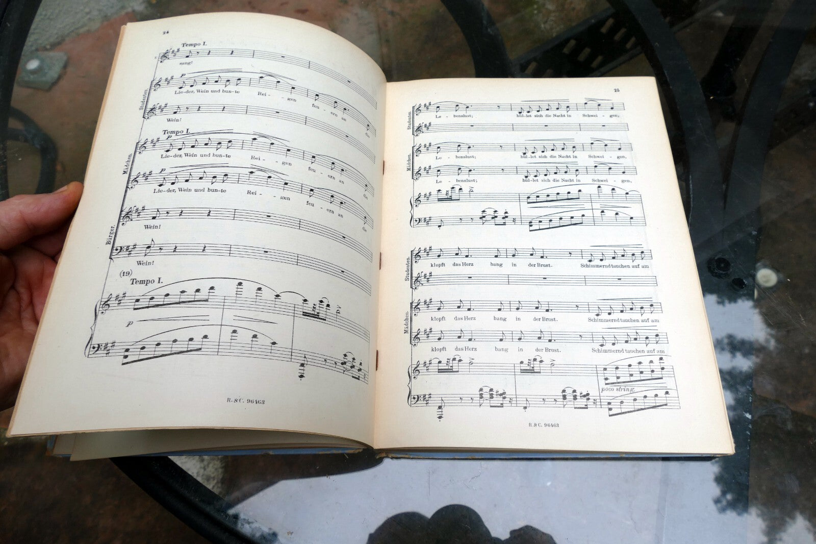 Manon Lescaut musik Puccini sheet music 1893 Italy Turin Ricordi German Leipzip