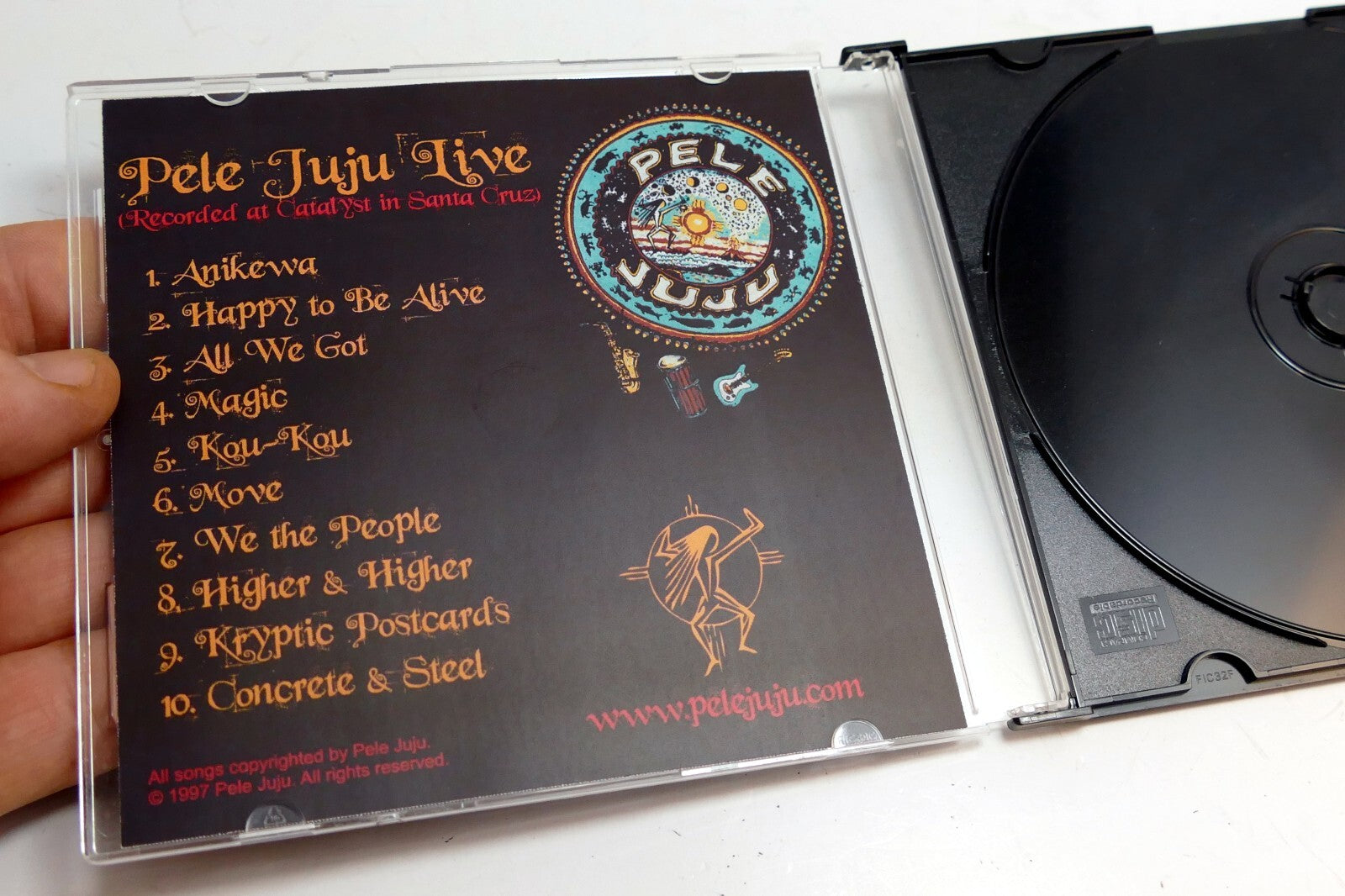 Cover ART Only  Pele Juju Live  1997    ( NO CD included)