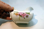 Z.S. & Co Creamer pitcher Flowers Pink with gold trim  made in Bavaria
