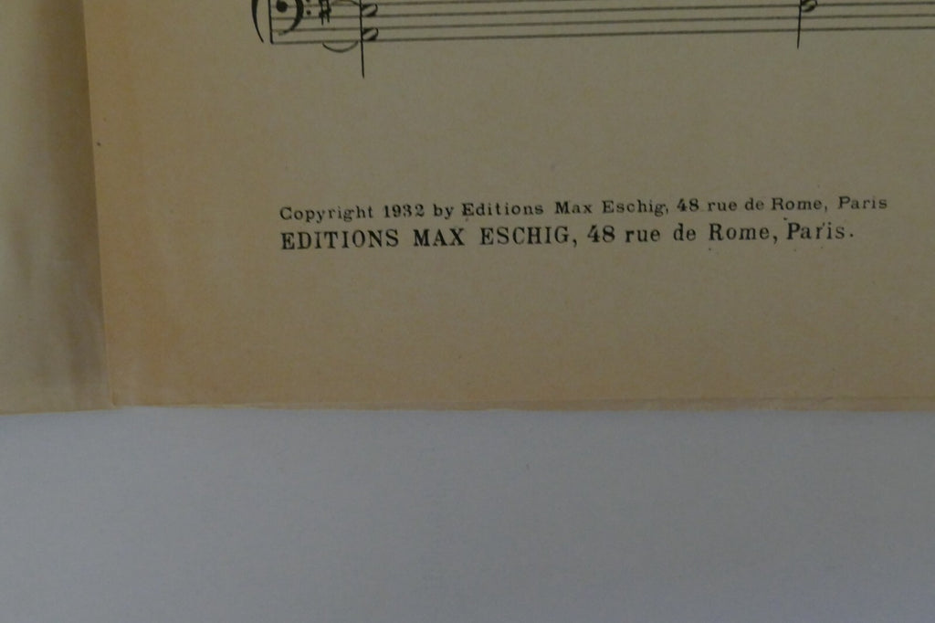 C'est Pas La Peine, 1932, by Jamblan and Jean Delettre, Editions Max Eschig