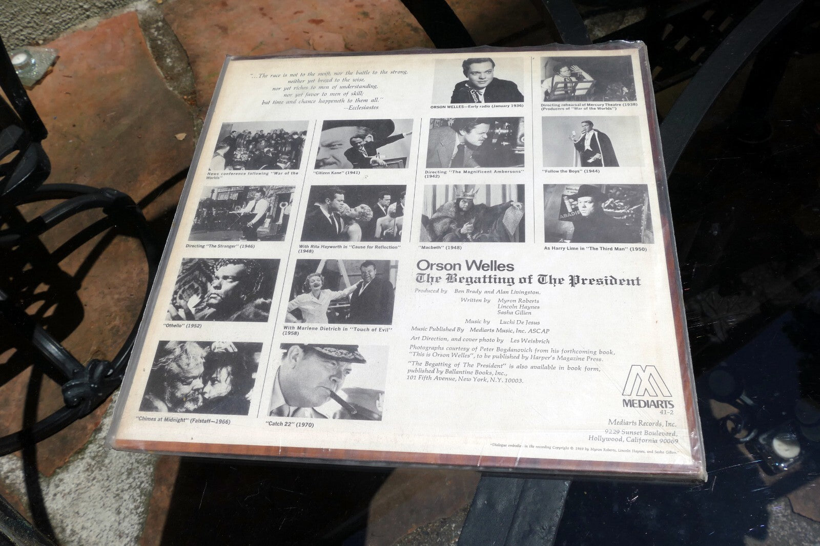 Orson Welles - The Begatting of The President Vinyl LP Album Mediarts 41-2
