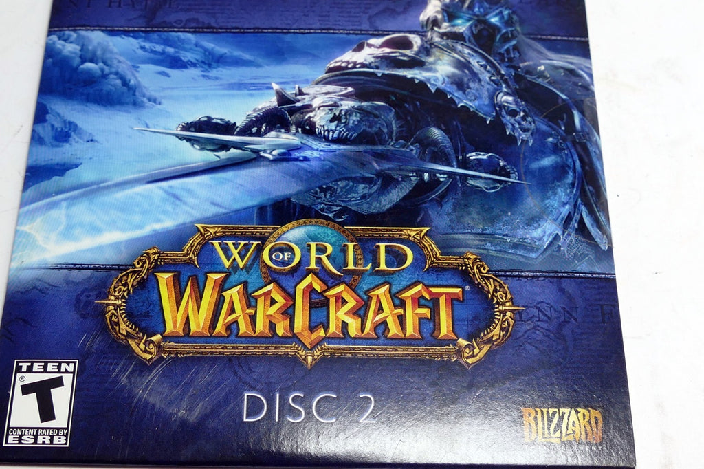 2008 blizzard world of warcraft: wrath of the lich king pc game dvd rom disc 1/2