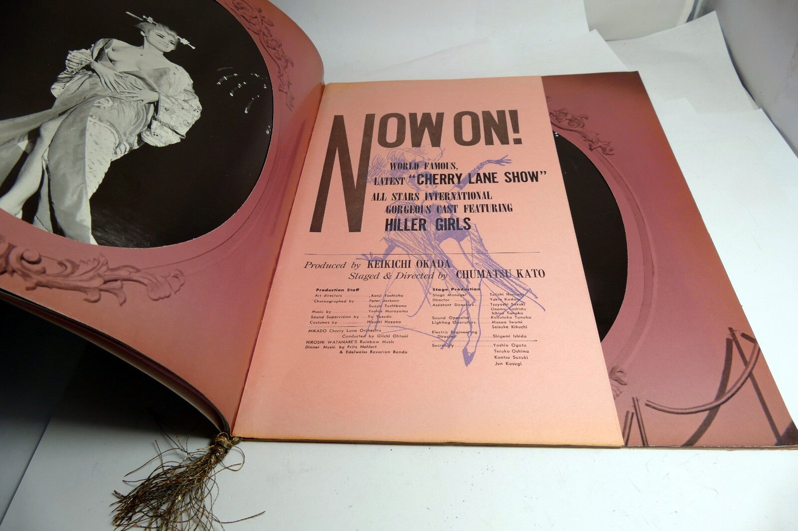 Mikado Theatre Restaurant Souvenir Program Cherry Lane Show Tokyo 1962 Paris