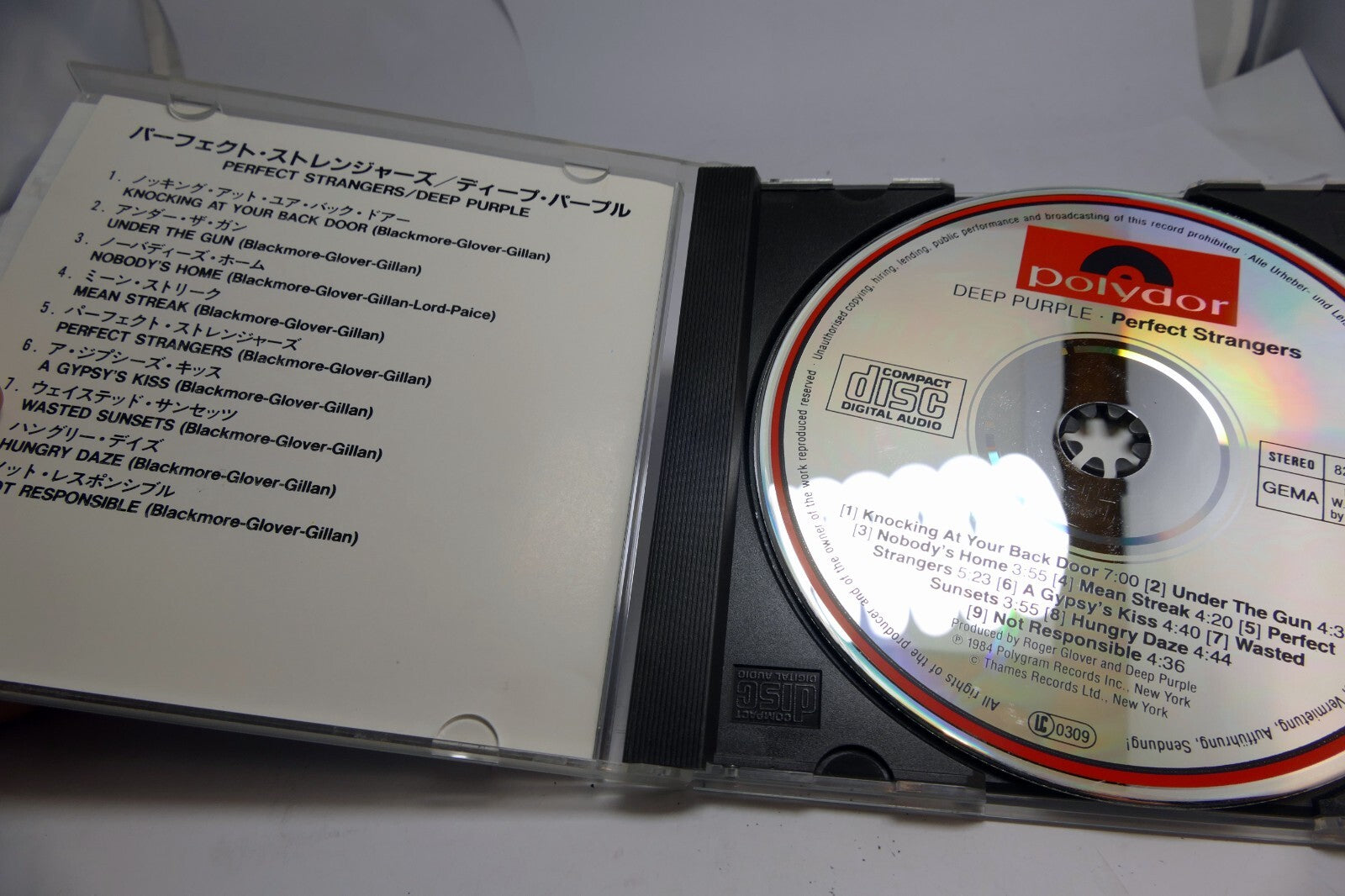 Deep Purple Perfect Strangers (CD) Polydor P33P 50001 West Germany Import Japan