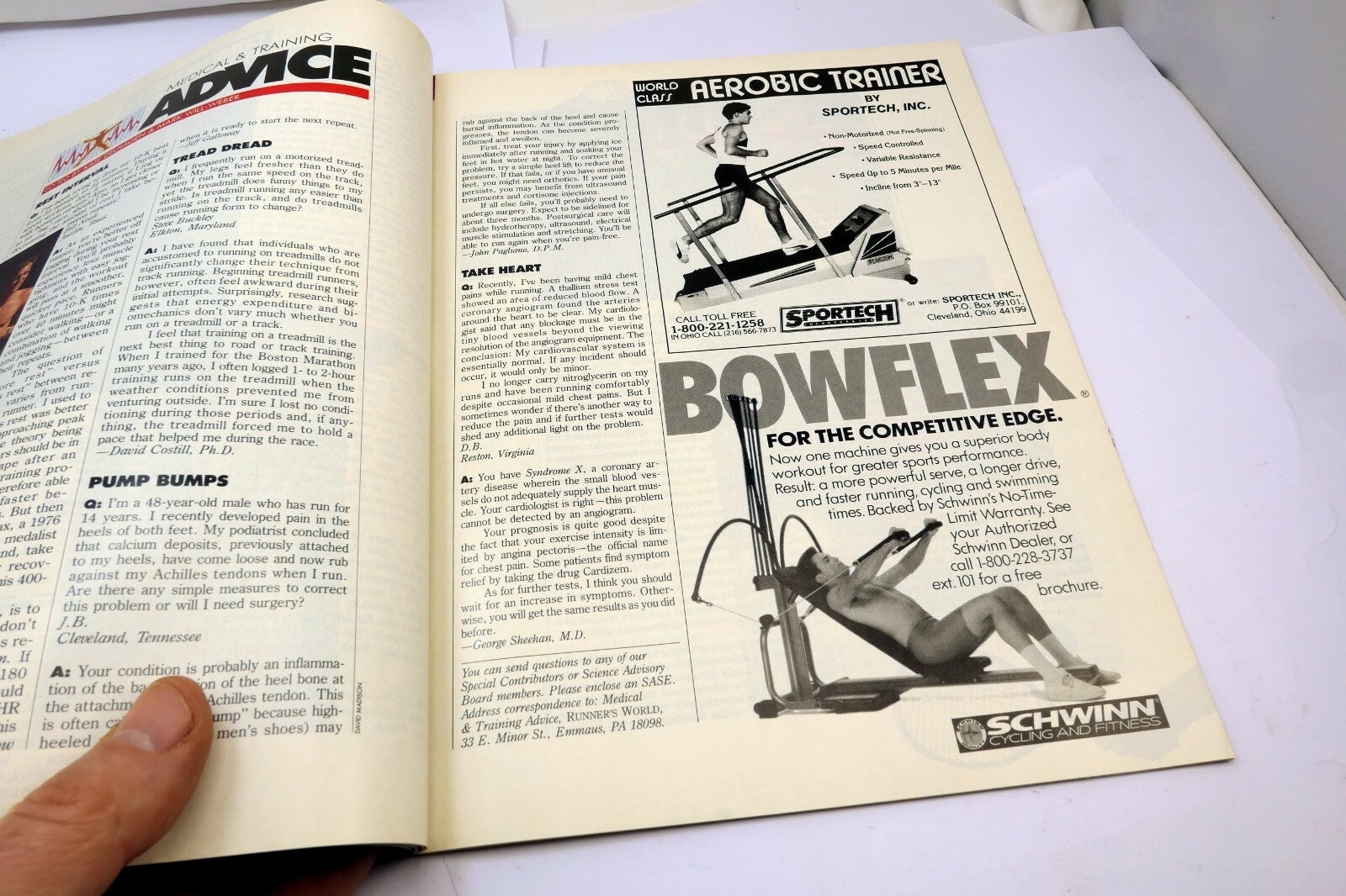 Runner's World  Magazine February 1990 "End Knee pain Forever" 8 Steps how to