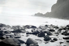 Big Sur California 11X14" Black & white Photo Beach Rocks Surf Ocean - Unsigned