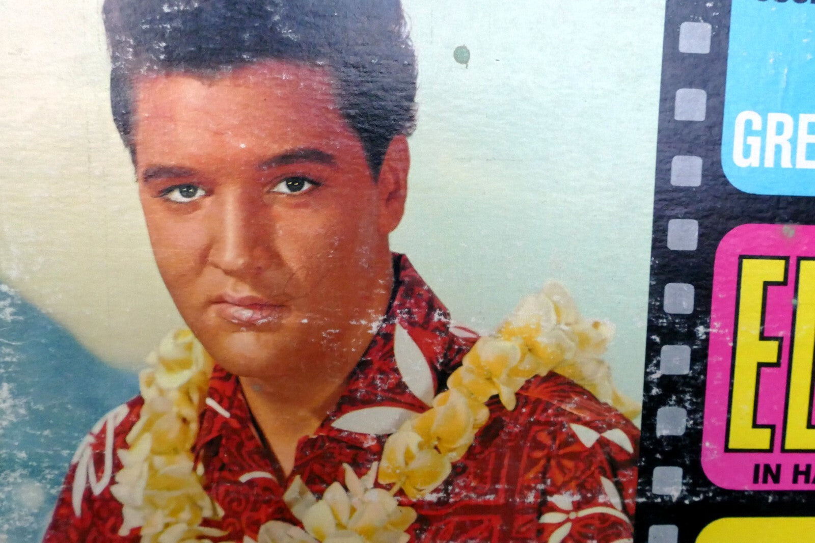 1976 elvis presley blue hawaii lsp 2426 rca soundtrack   vinyl album art cover only