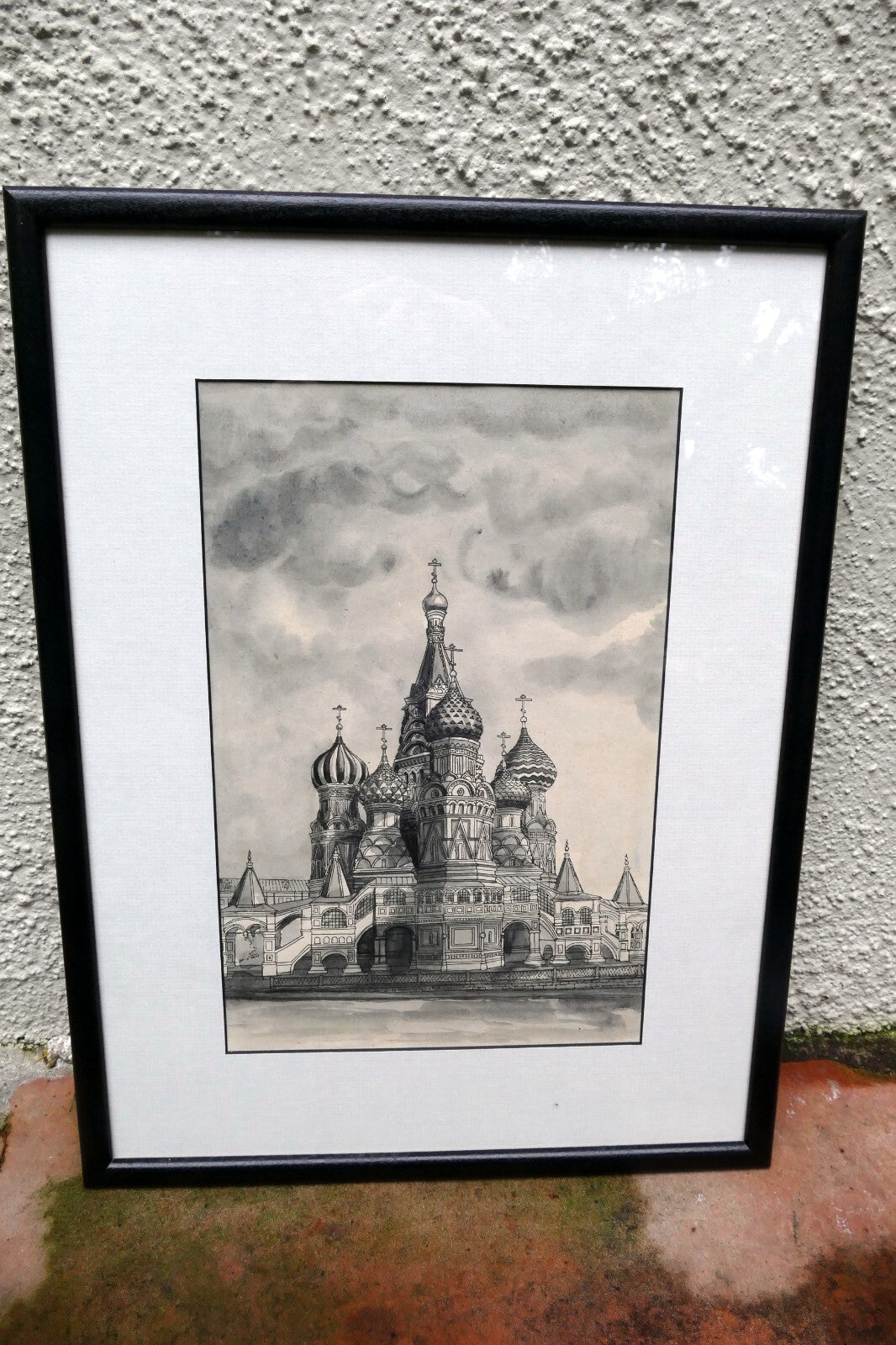 1996 St. Basil's Cathedral Ink Signed Numbered Moscow Russia Art Muchina M. B.