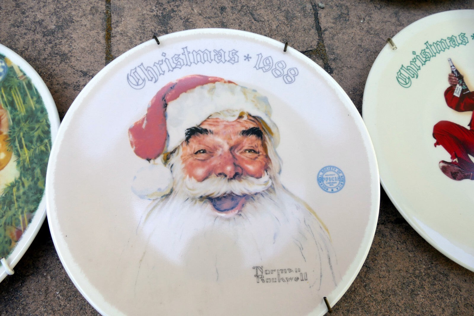 NORMAN ROCKWELL "Christmas Series" Plate Knowles lot of 8 pack