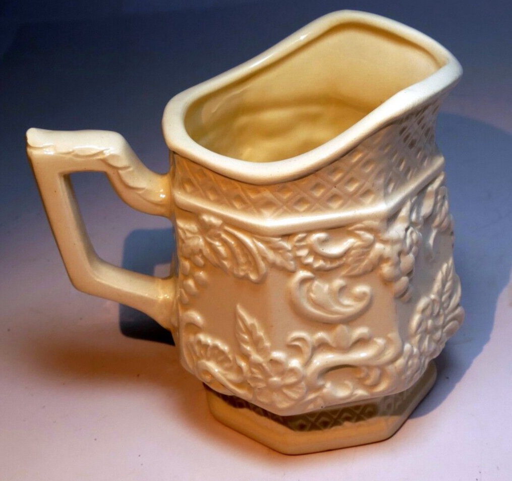 Mason's patent ironstone china england octagonal pitcher ivory 6384