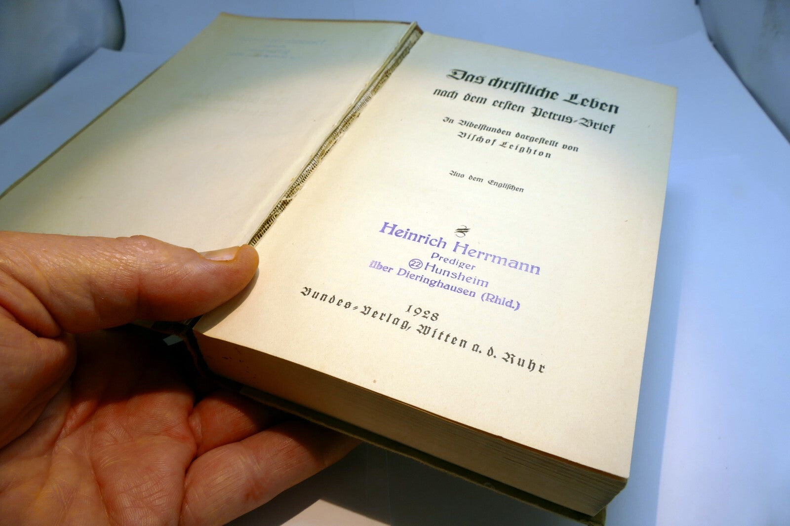 Der Erste Brief Des Petrus, Hardcover 1928