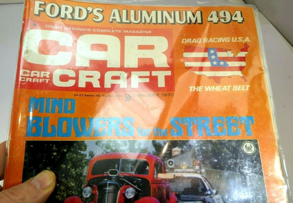 Car craft magazine january 1970 ford's aluminum 494 drag racing usa
