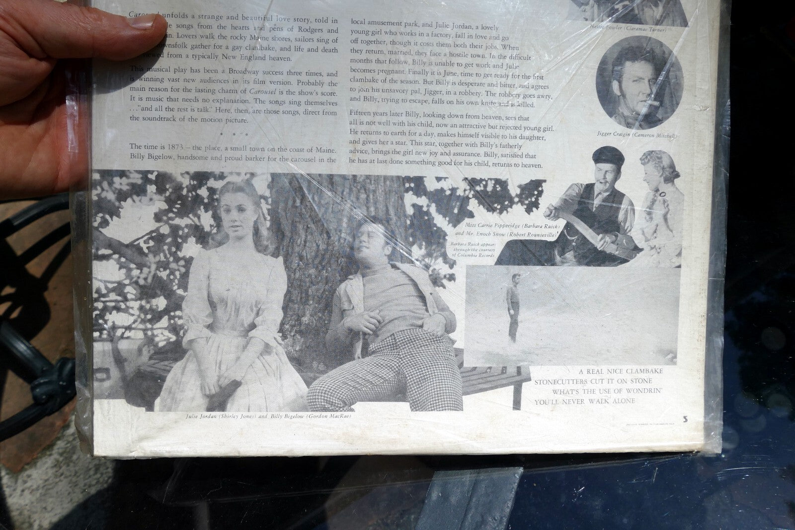 Rodgers and Hammerstein's Carousel Soundtrack Vintage Vinyl  1956 Record LP W694