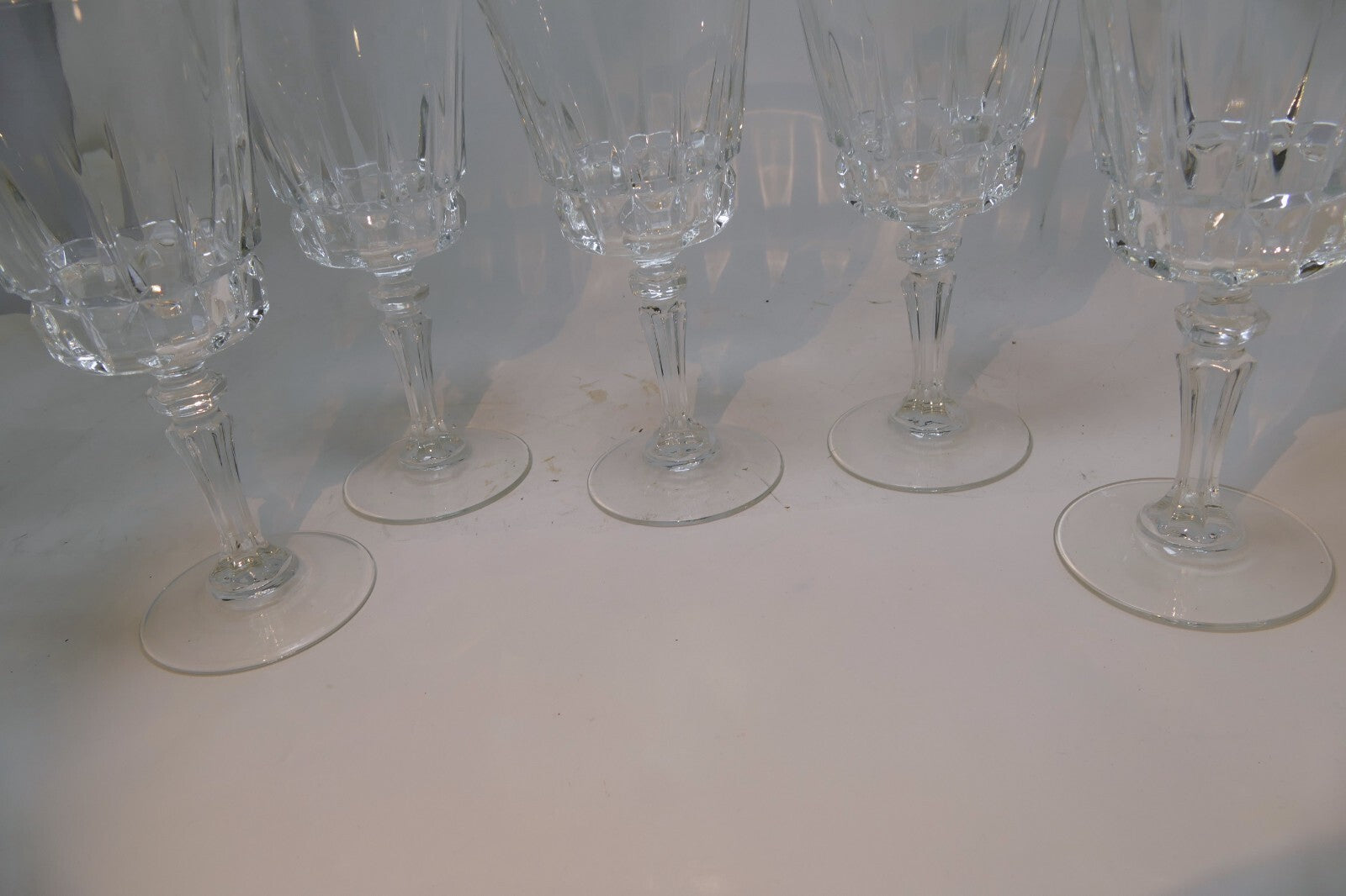 Cristal D'Arques Durand Crystal Chantelle Claret Wine Glass Goblet Set of 6