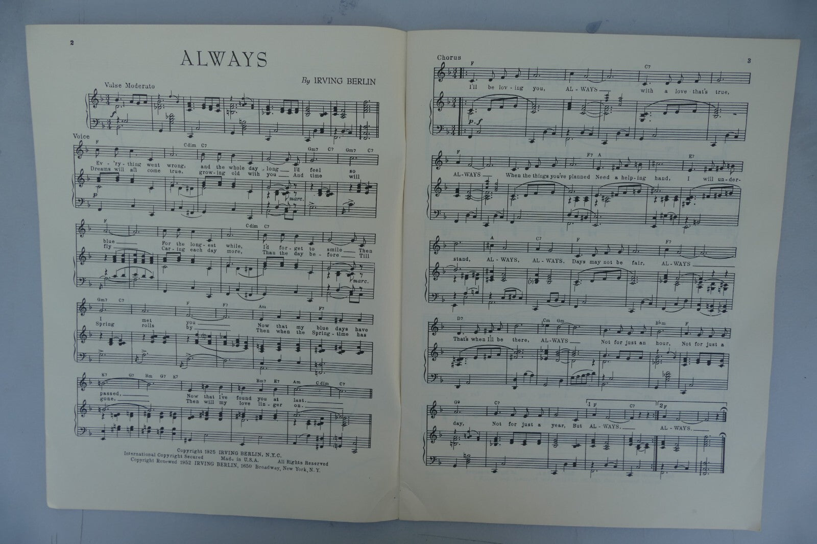 Irving Berlin Waltzes collection No 1 and No 2 1945 by Irving Berlin