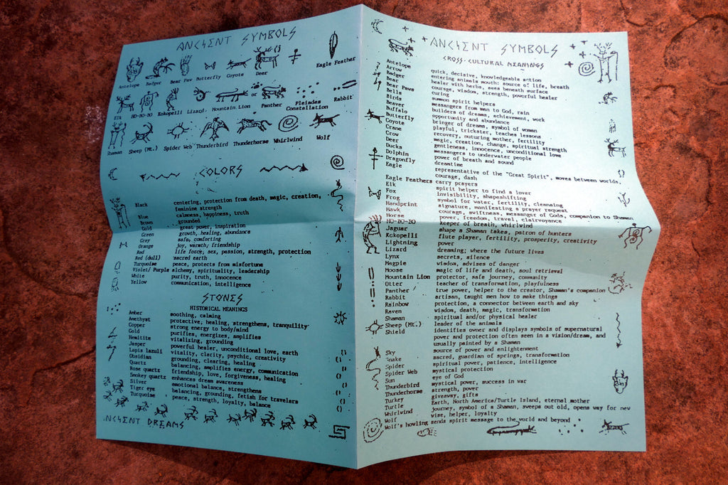 Ancient symbols cross cultural meanings native american tribal brochure