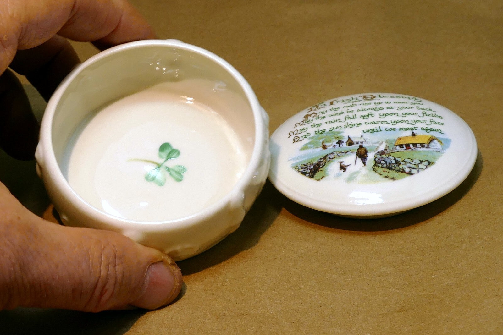 Belleek Gift Box Ireland Blessing Father day - untill we meat again