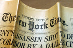 The New York Times November 25, 1963 JFK Death, Lee H. Oswald Shot by Jack Ruby