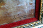 oil painting hand painted on canvas musical recital with Cardinal by R. Sanchez